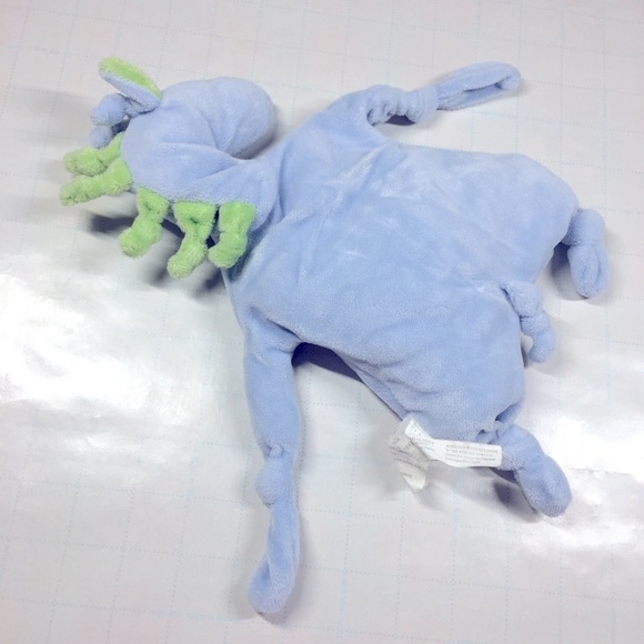 Carter's Infant Soft Touch Toy Sky Blue Stuffed Animals Baby Dragon - Picture 9 of 11